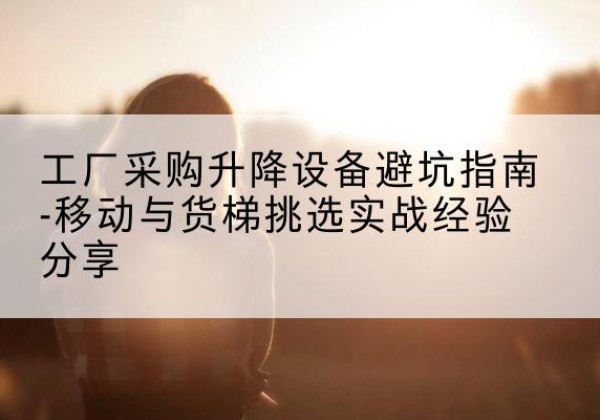 周口移动式升降机怎么选-工厂采购升降设备避坑指南-移动与货梯挑选实战经验分享